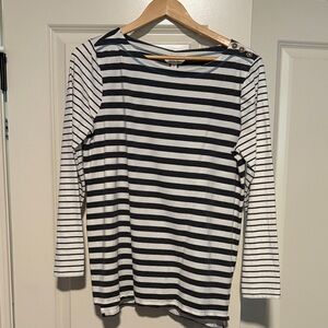 Matilda Jane Black and White Striped Long Sleeve Top